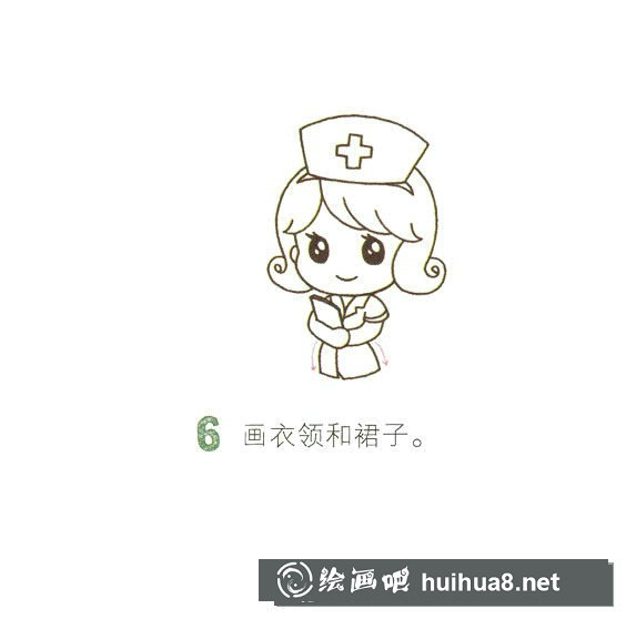 護士簡筆畫圖片