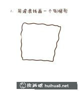 海綿寶寶簡筆畫彩色繪制方法