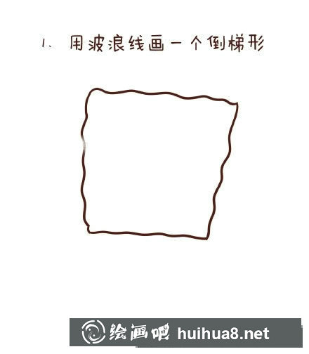 海綿寶寶簡筆畫教程第一步