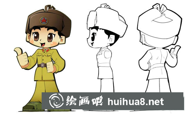 雷鋒Q版簡(jiǎn)筆畫(huà)