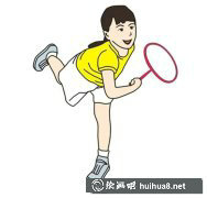 羽毛球卡通形象簡(jiǎn)筆畫教程