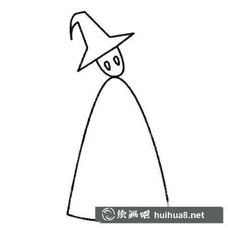 魔法師簡筆畫的畫法步驟 魔法師簡筆畫圖片大全