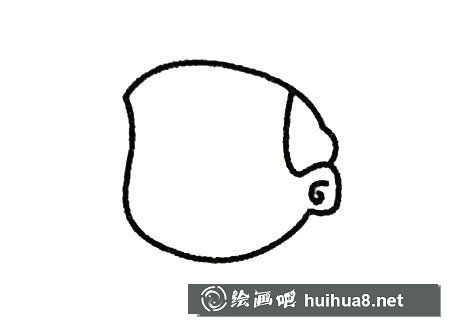 海盜頭像簡筆畫的畫法步驟