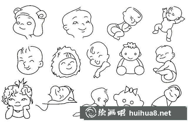 嬰兒簡(jiǎn)筆畫(huà)圖片大全