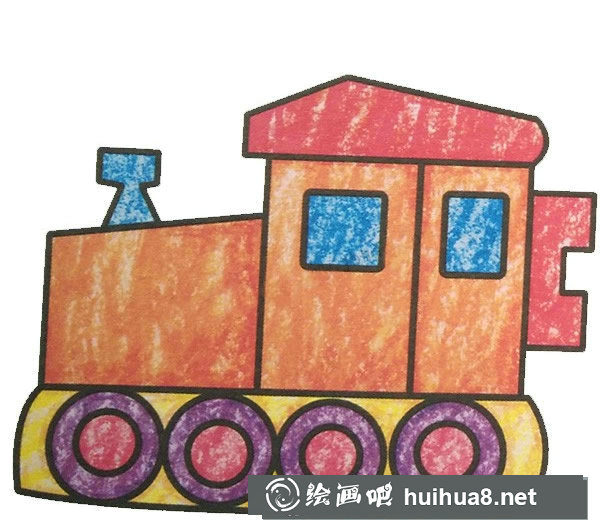 壓路機(jī)填色圖片