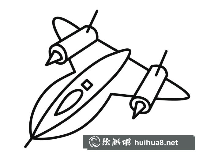 戰(zhàn)斗機(jī)簡筆畫圖片