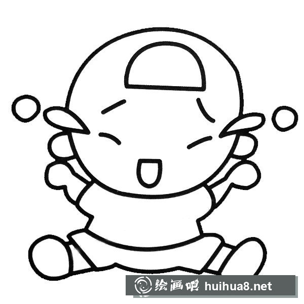 小寶寶簡筆畫圖片