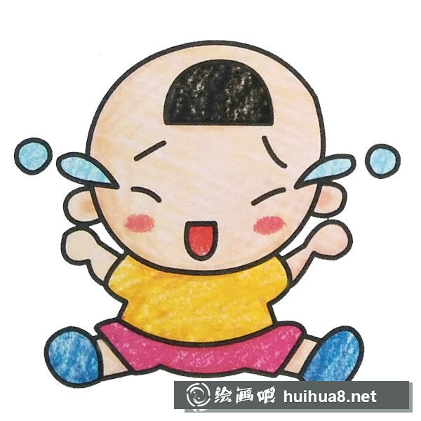小寶寶填色圖片