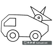 雷達(dá)車簡筆畫欣賞