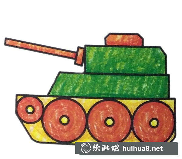 坦克填色圖片