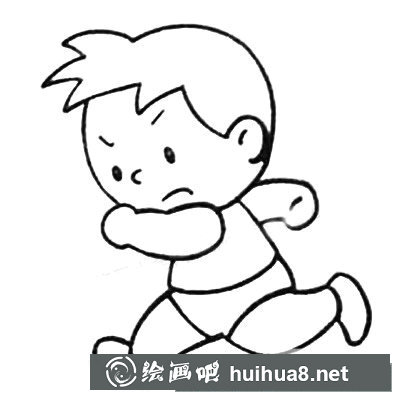 足球小子簡筆畫