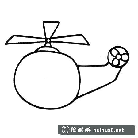 直升飛機(jī)簡(jiǎn)筆畫(huà)