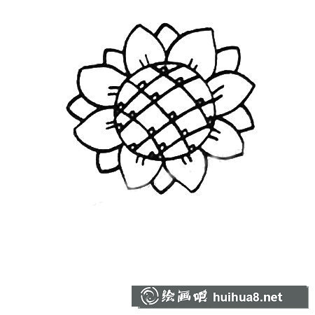 向日葵簡筆畫