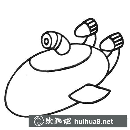 潛水艇簡筆畫