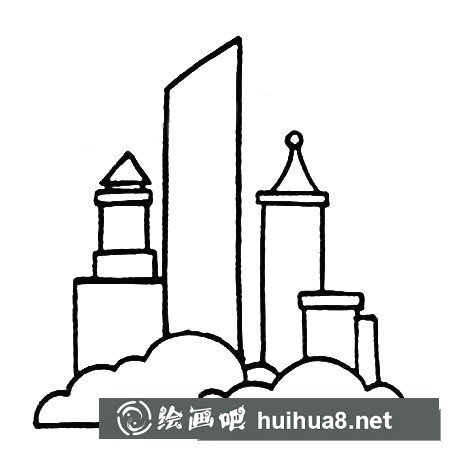高樓大廈簡(jiǎn)筆畫