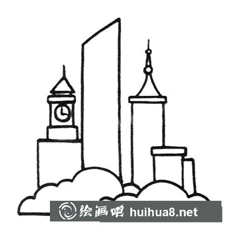 高樓大廈簡(jiǎn)筆畫