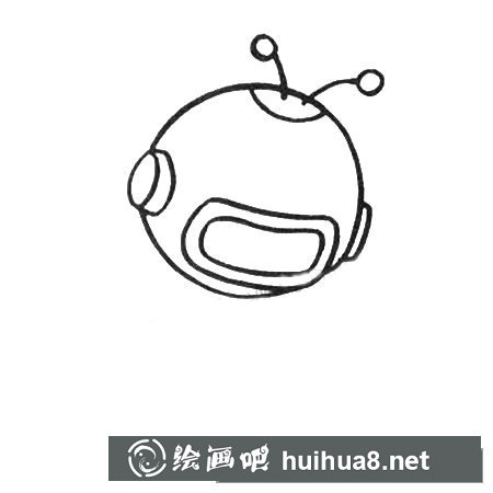 宇航員簡(jiǎn)筆畫(huà)圖片