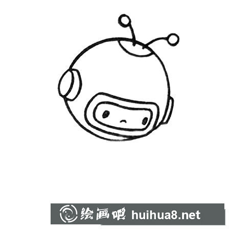 宇航員簡(jiǎn)筆畫(huà)圖片