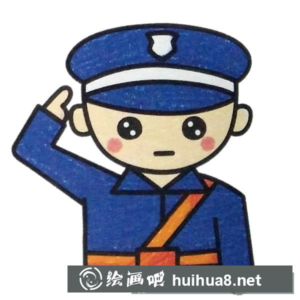 軍人填色圖片