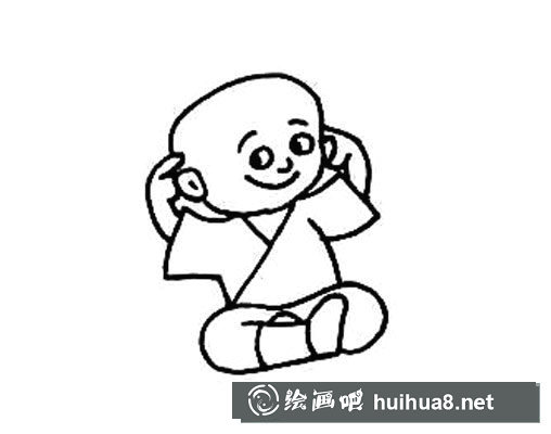 一休哥簡筆畫圖片