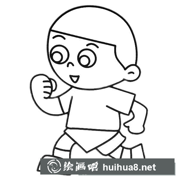 小男孩簡(jiǎn)筆畫圖片