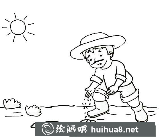 農民辛勤勞作圖片