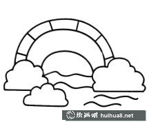 彩虹簡筆畫彩色創(chuàng)意