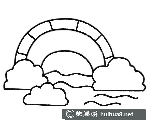 兒童彩虹風(fēng)景簡(jiǎn)筆畫圖片
