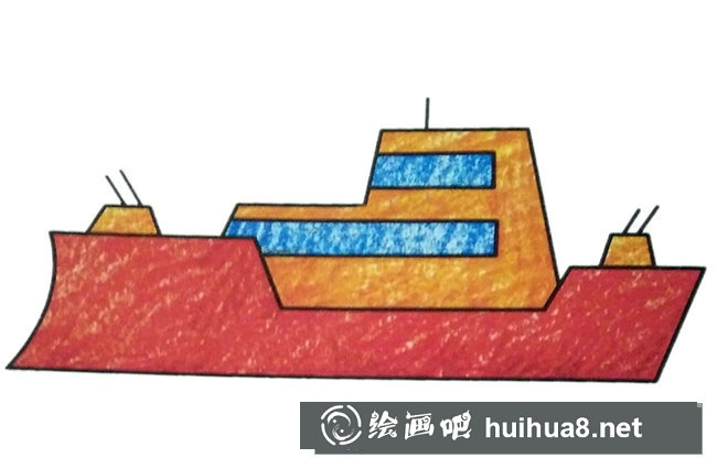 軍艦彩色圖片