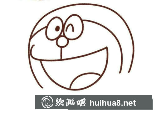 哆啦a夢簡筆畫步驟圖