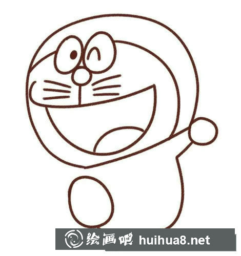 哆啦a夢簡筆畫步驟圖