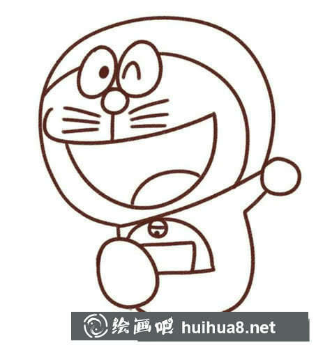 哆啦a夢簡筆畫步驟圖