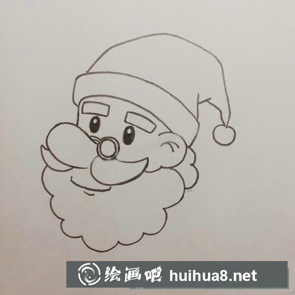圣誕老人簡(jiǎn)筆畫的畫法步驟教程