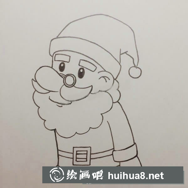 圣誕老人簡(jiǎn)筆畫的畫法步驟教程