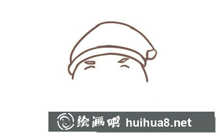 簡筆畫圣誕老人的畫法