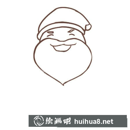 彩色的圣誕老人簡筆畫步驟教程