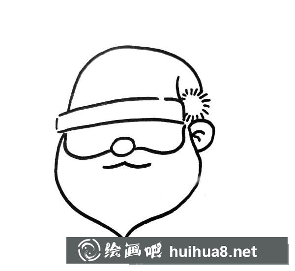 圣誕老人簡筆畫圖片