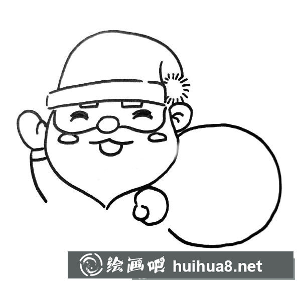 圣誕老人簡筆畫圖片