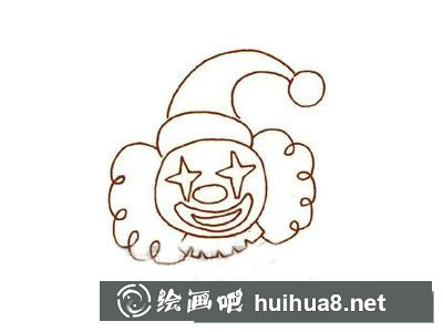 小丑簡筆畫圖片