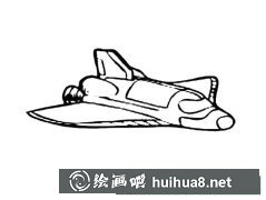 卡通航天飛機創(chuàng)意插畫