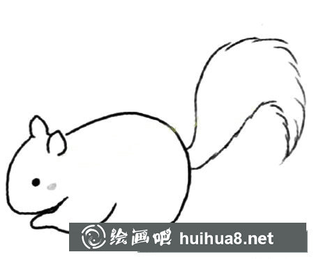松鼠簡(jiǎn)筆畫(huà)的畫(huà)法步驟