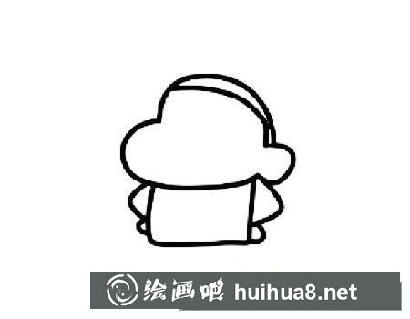 蠟筆小新簡筆畫步驟