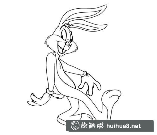 兔八哥簡筆畫圖片