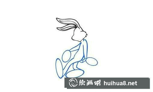 卡通兔八哥簡(jiǎn)筆畫(huà)步驟