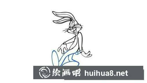 卡通兔八哥簡(jiǎn)筆畫(huà)步驟