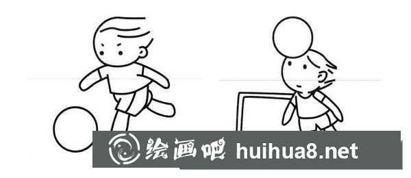 足球運動員簡筆畫