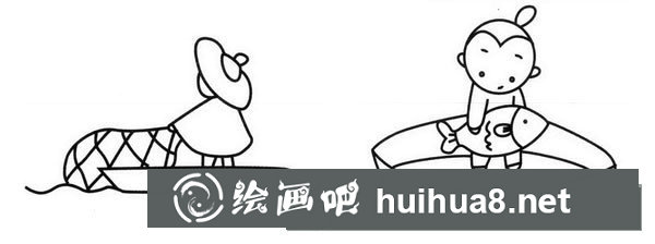漁夫簡(jiǎn)筆畫(huà)