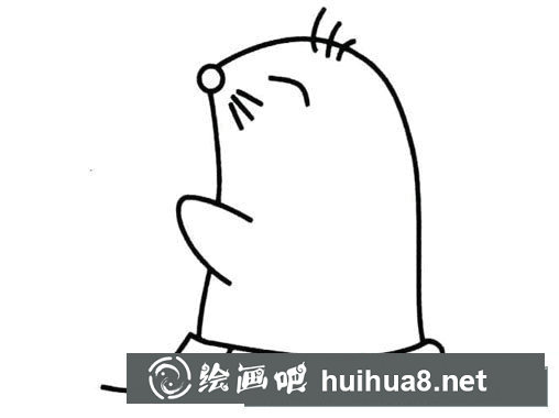 鼴鼠簡筆畫圖片