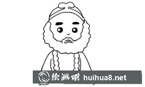 沙僧簡筆畫的畫法步驟圖片