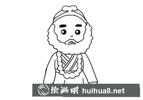 沙僧簡筆畫的畫法步驟圖片